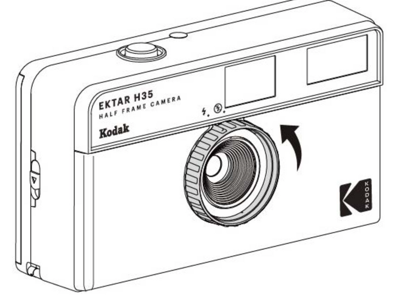 コダック KODAK EKTAR H35 ハーフカメラの使い方と説明書