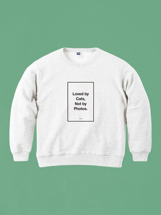 C-1：ステートメント・スウェット［ 写真よりも猫に愛されたい ］