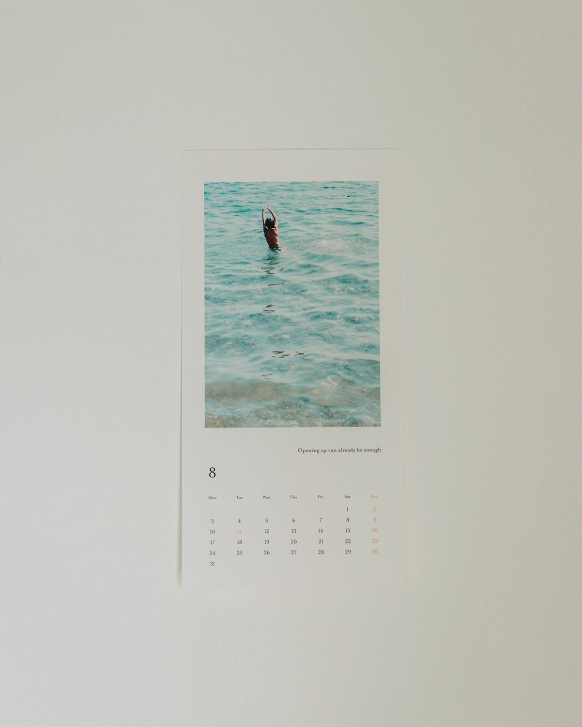 写真家 中川正子 オリジナルカレンダー2026「Masako Nakagawa Photography 2026 Calendar」（送料無料）