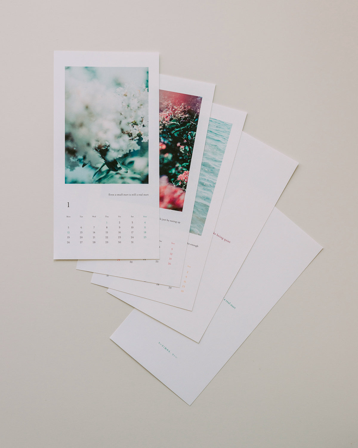 写真家 中川正子 オリジナルカレンダー2026「Masako Nakagawa Photography 2026 Calendar」（送料無料）