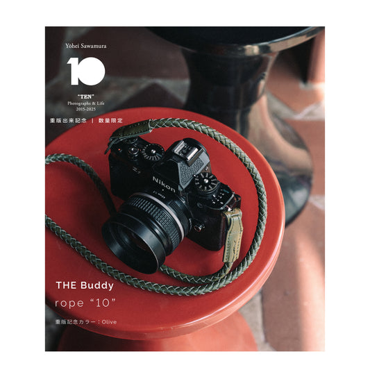 数量限定「THE Buddy カメラストラップ rope “10” 重版記念カラー：Olive」（送料無料）