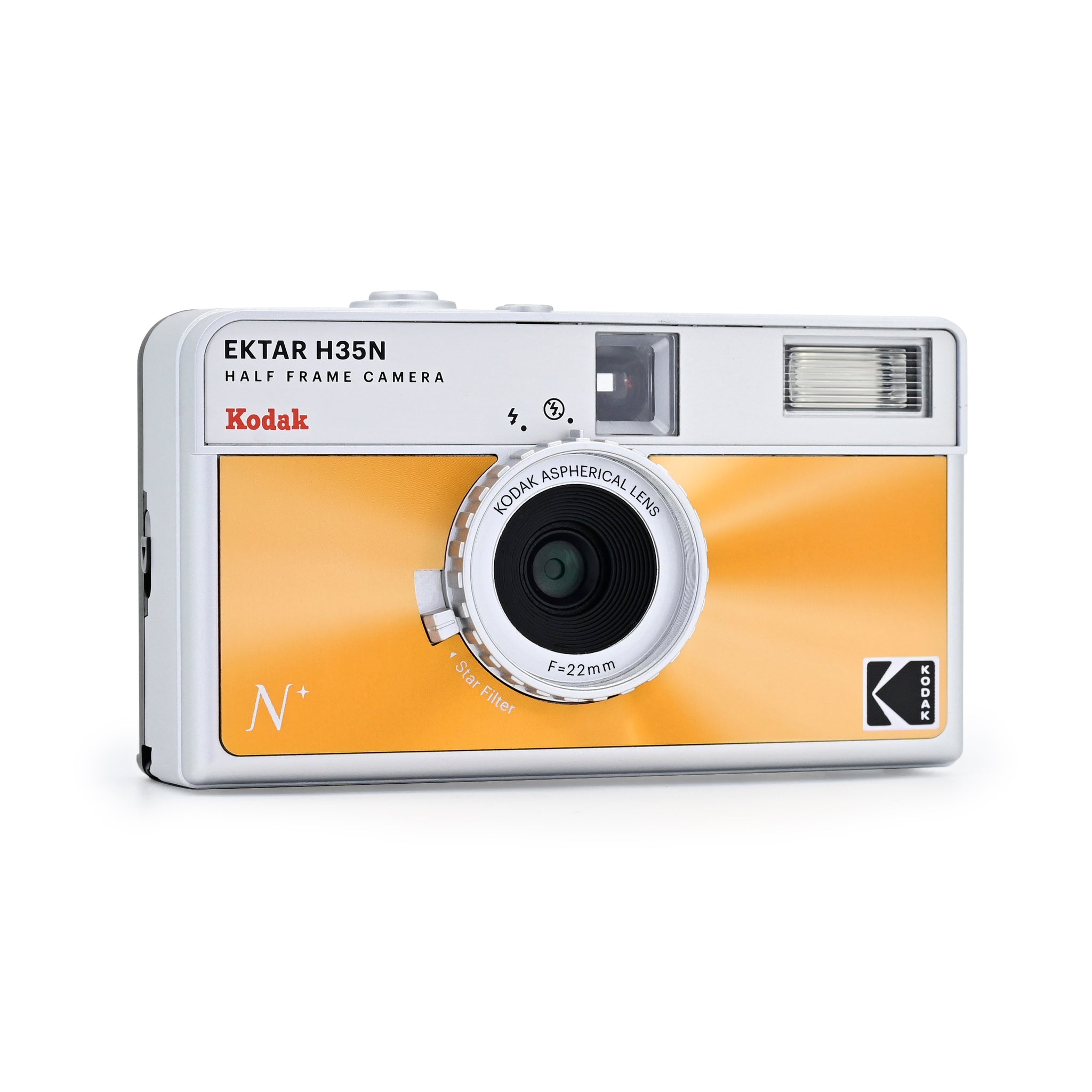 フィルムカメラデビューに!】 Kodak 手荒い EKTAR H35N オレンジ フィルムカメラデビューに!】 Kodak 手荒い EKTAR H35N オレンジ