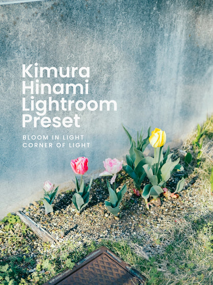 Kimura Hinami ｜Lightroomプリセット「Bloom in Light」「Corner of Light」