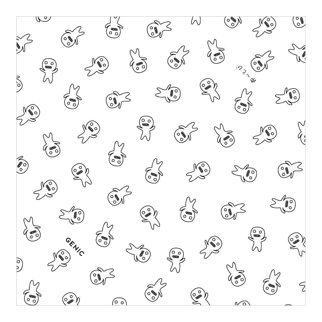 Color ブラック：GENIC特製 ゆ〜とびオリジナルラップクロス